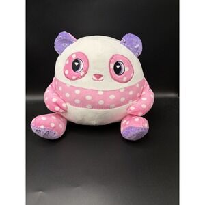 Hug&Luv Pink/White/Purple Heart Polka Dots Plush Squishy Stuffed Animal